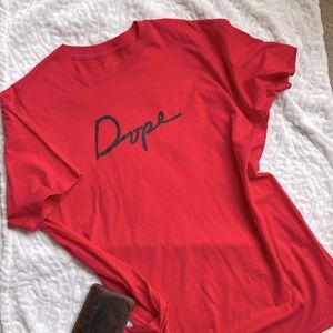 DOPE T-Shirt Red Short Sleeve Large